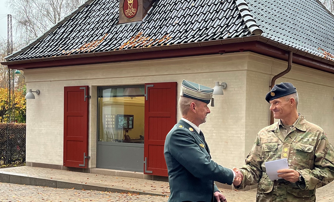 Overdragelse af vagtbygning på Marselisborg Slot 2024