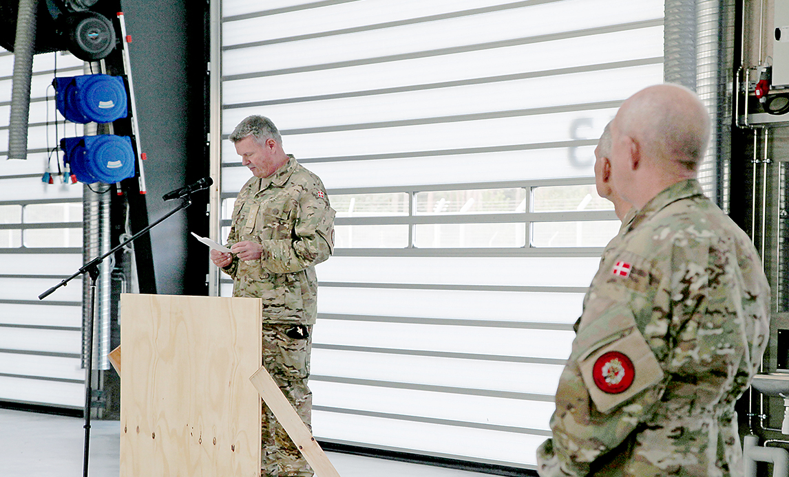 Chef for Artilleriregimentet oberst Michael A. Villumsen