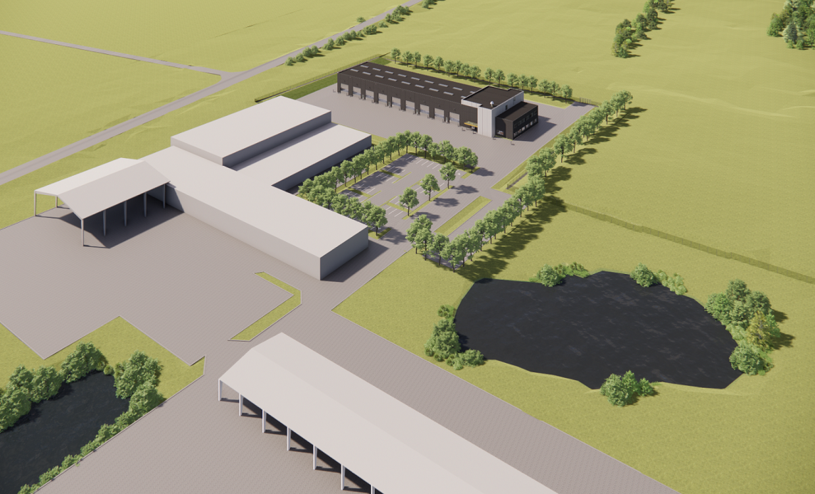 Visualisering af Vordingborg Kaserne.