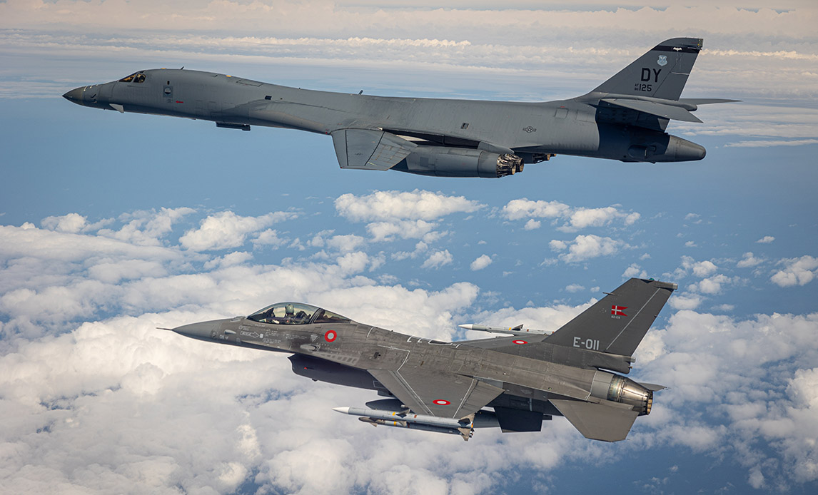 Royal Danish Air Force and USAF B1