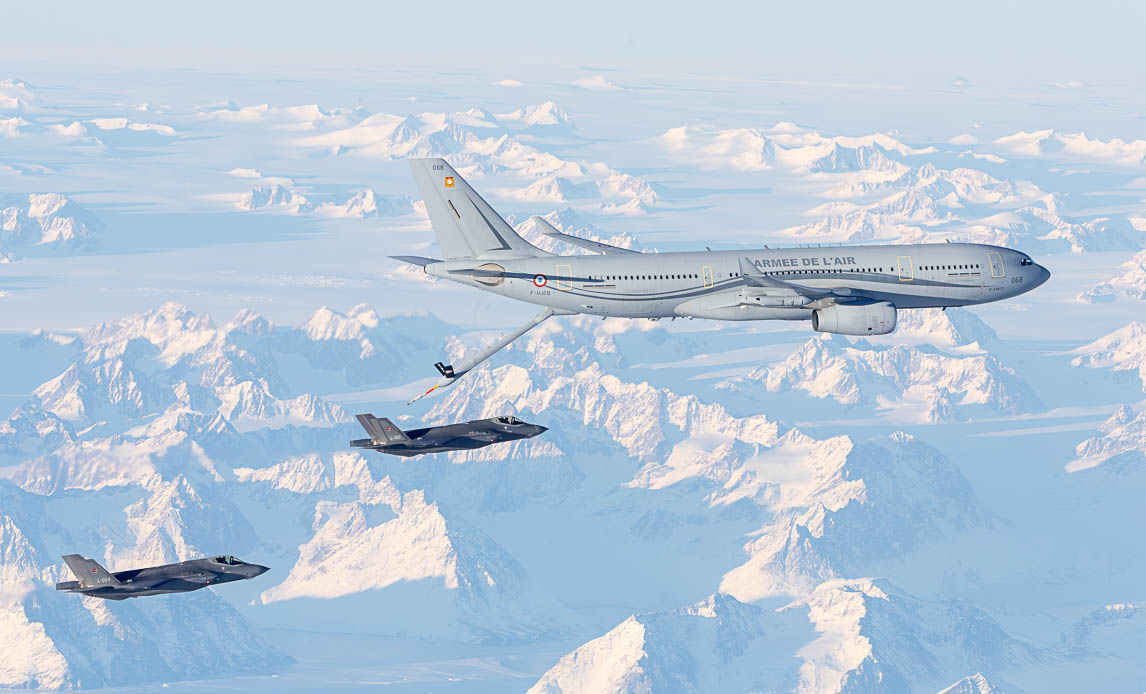 DK F-35 & French MRTT in Greenland