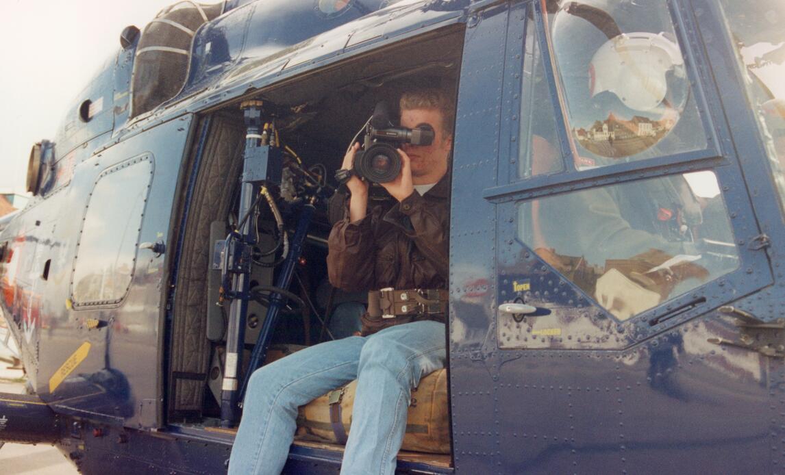 Foto taget i forbindese med FOV's deltagelse i totalforsvarsudstillingen i Horsens i 1993.