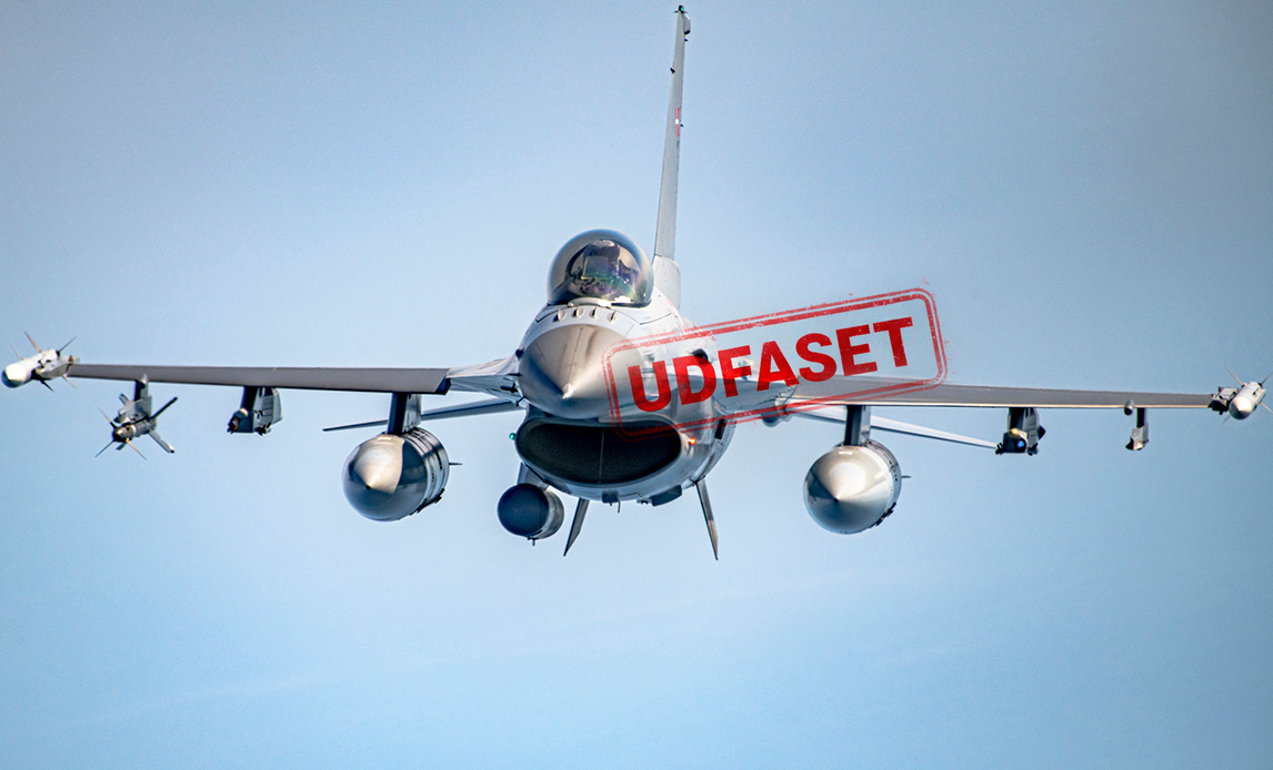 De danske F-16 -kampfly blev udfaset i begyndelsen af 2026.