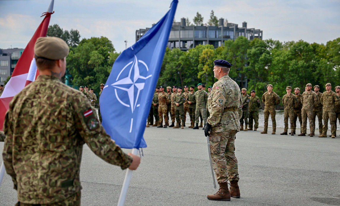 Dansk kommandoskifte i NATO-hovedkvarter i Baltikum