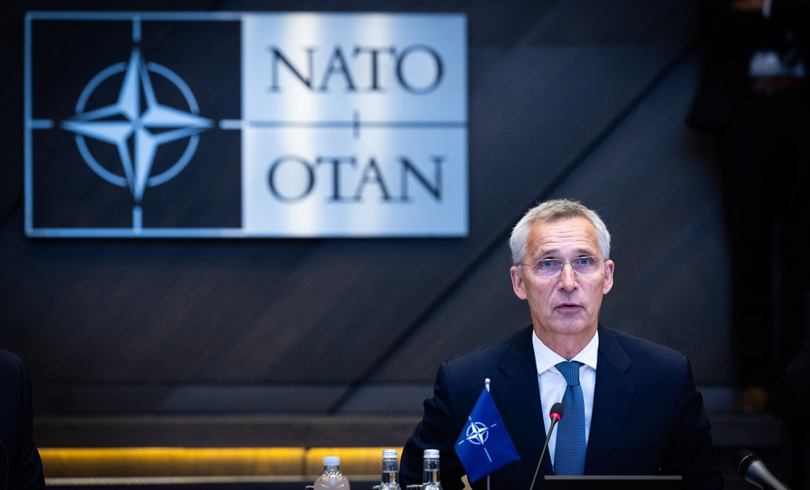 NATOs generalsekretær Jens Stoltenberg i NATO møde