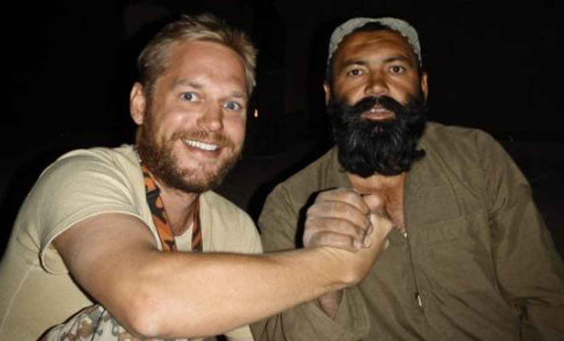 Marcus Knuth og samarbejdspartner i Helmand, Abdul Khaliq.