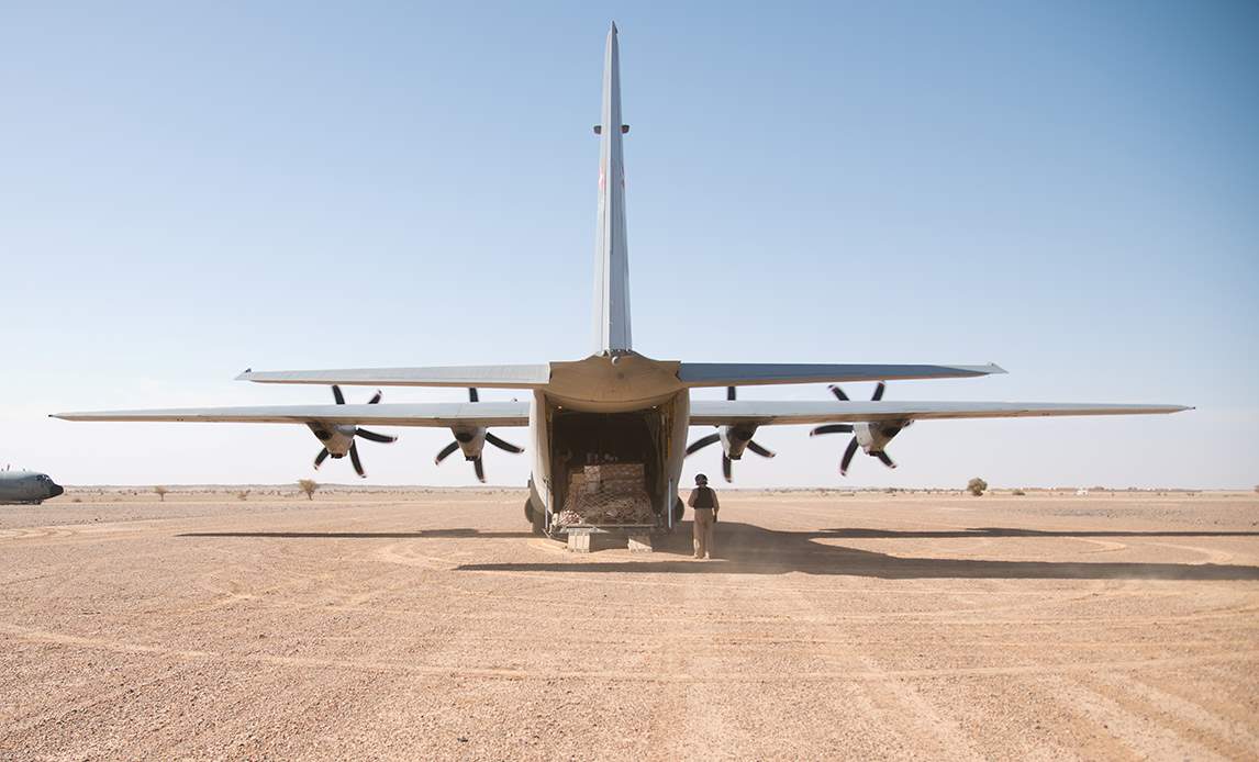 Det danske Herculesbidrag til den franskledede Operation Serval i Mali i 2013.