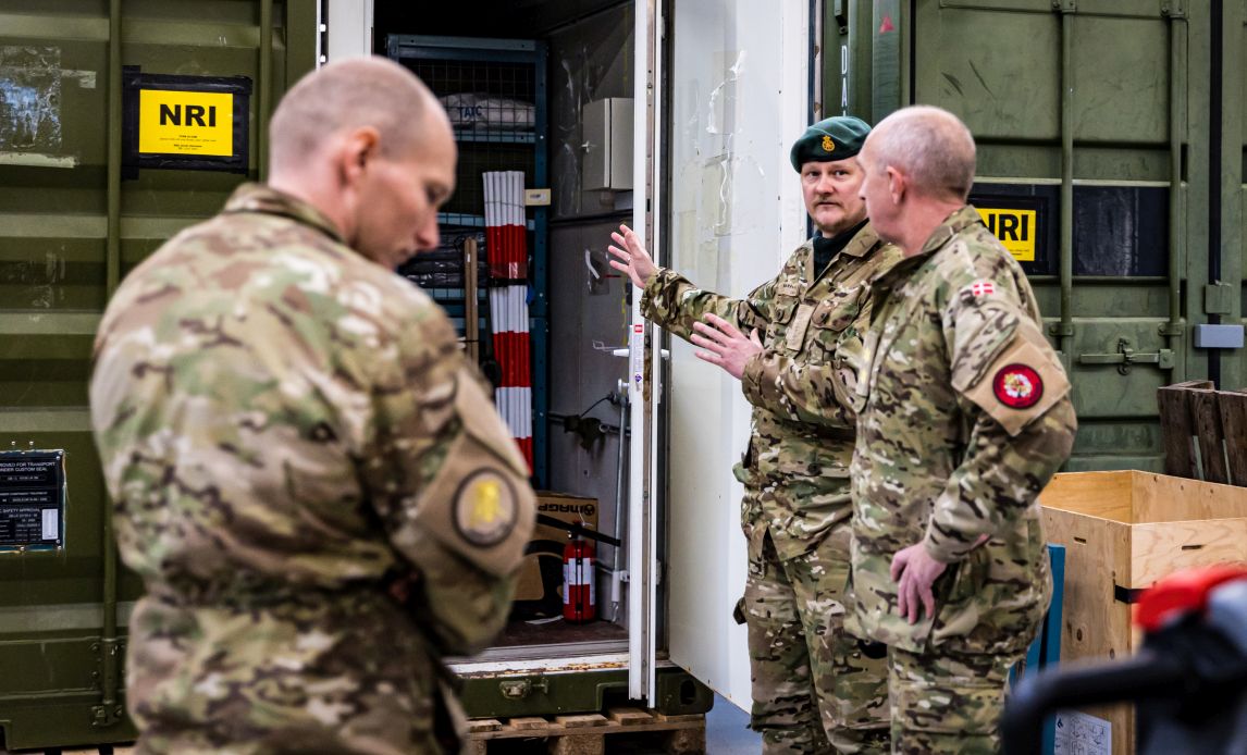 Gunner Arpe besøger Trænregimentet i Aalborg