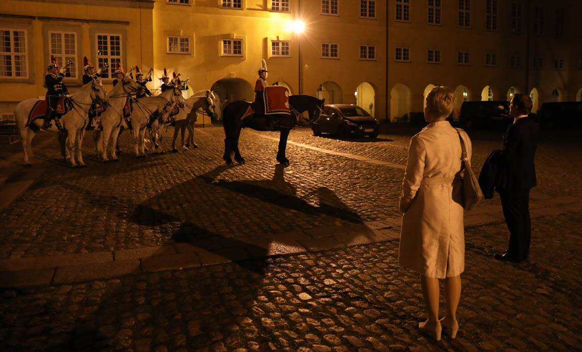 Gæsterne til DV dag var 9. november til reception på Hærens Officersskole. Foto: Lars Bøgh Vinther.