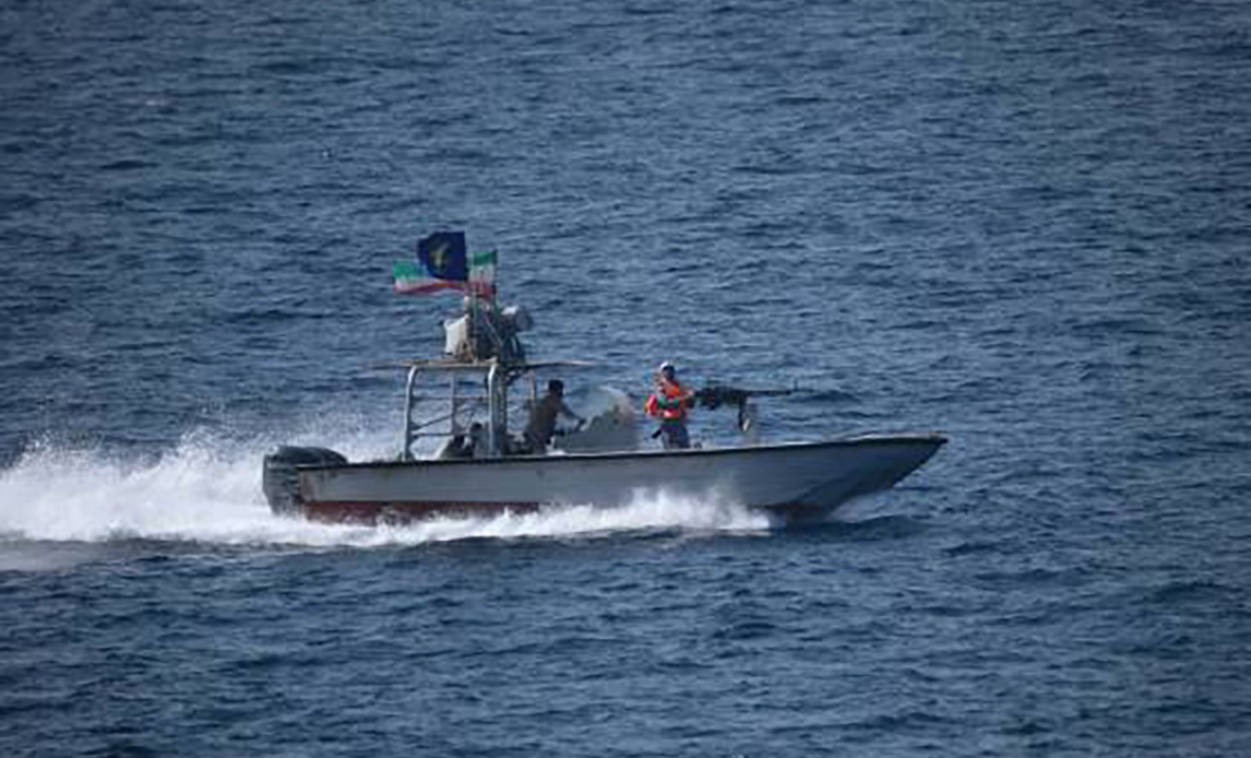 Iransk patruljebåd i Hormuz-strædet