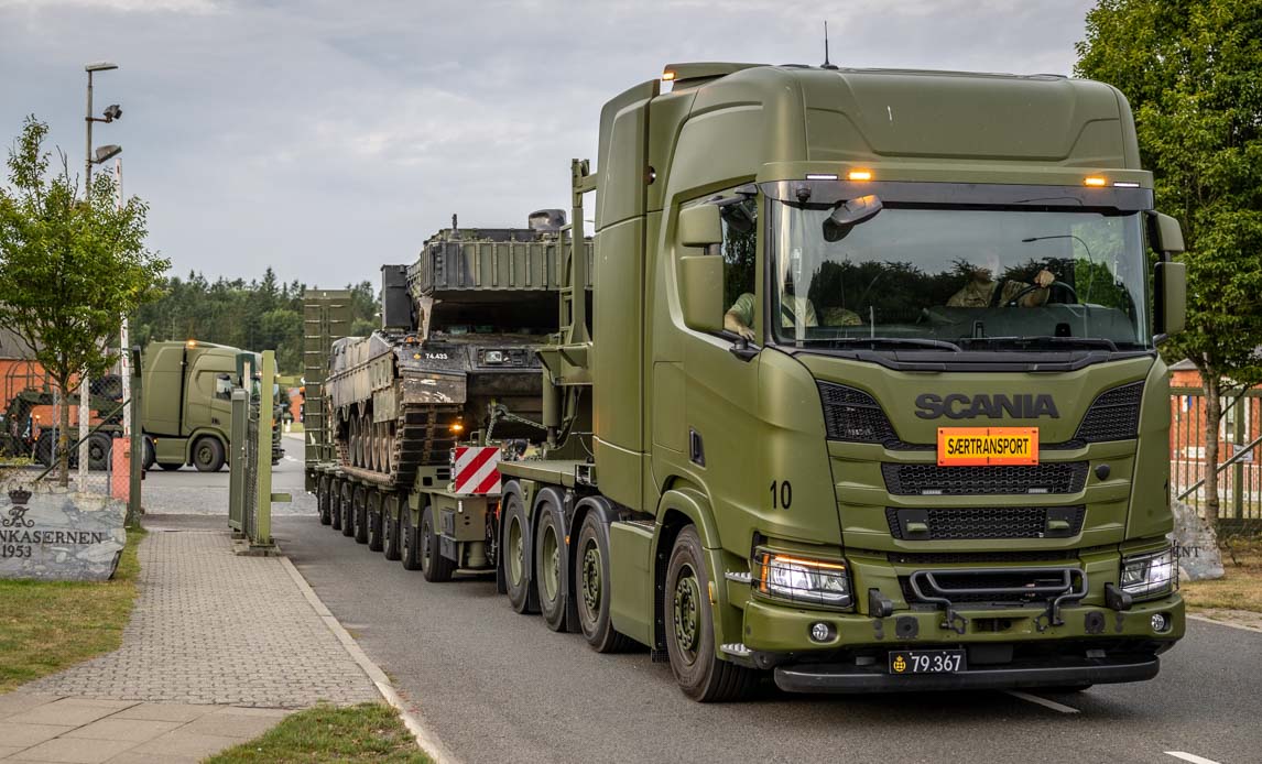 leaopard 2A7 fra Holstebro til Estland