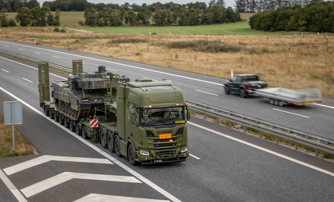 leaopard 2A7 fra Holstebro til Estland