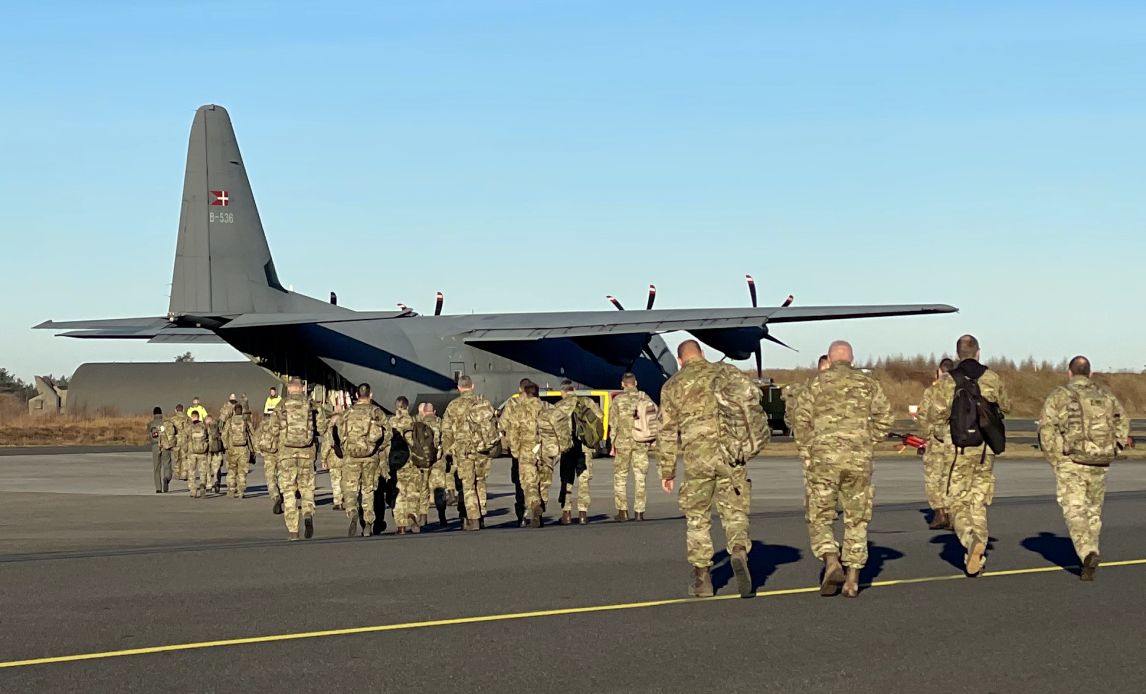 To C-130 Hercules transportfly fragtede for nylig danske soldater til Letland, hvor de skal deltage i Griffin Lightning