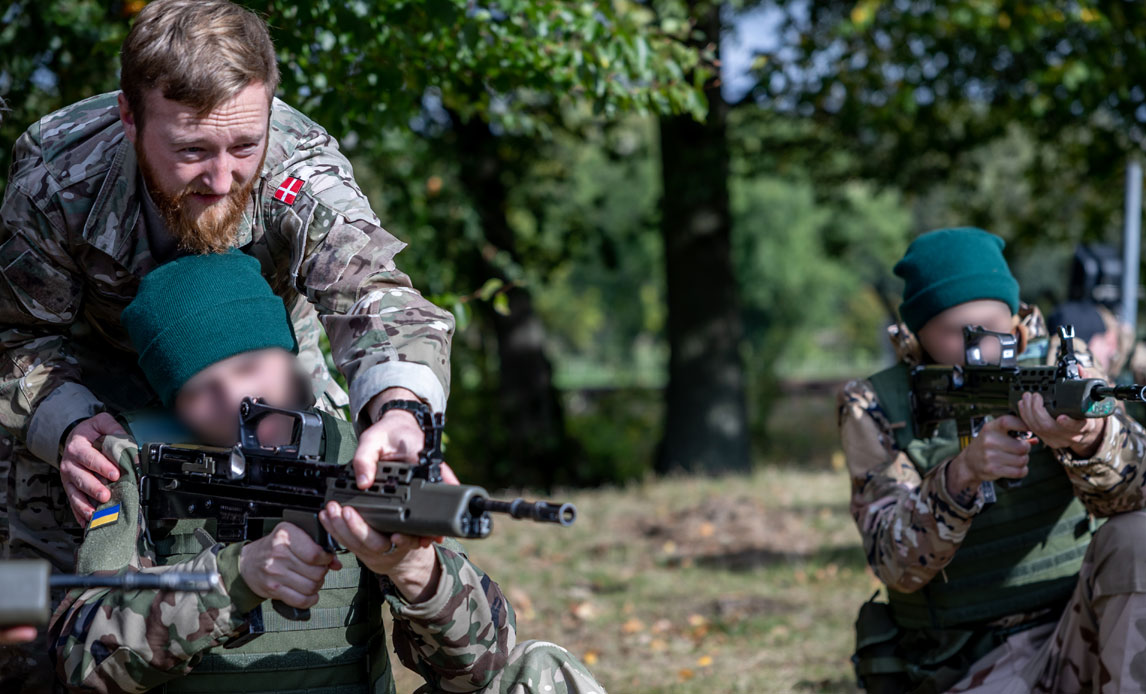 Træning af ukrainske soldater i Storbritannien