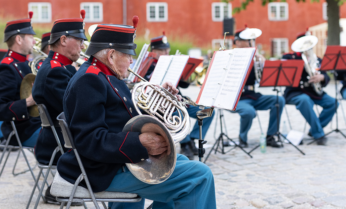 8. Regiments Musikkorps spiller koncert i Kastellet.