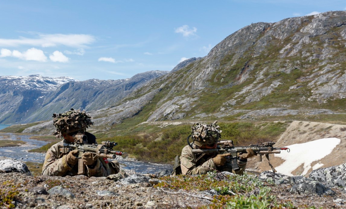 Soldater på øvelse i Grønland