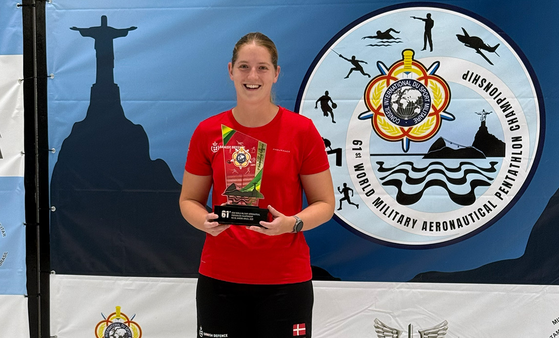Sergent Adrianna Bankowska fra Air Control Wing blev verdensmester i svømmedisciplinen