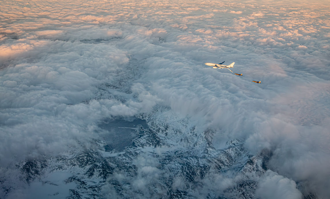 F-35 kampfly over grønland