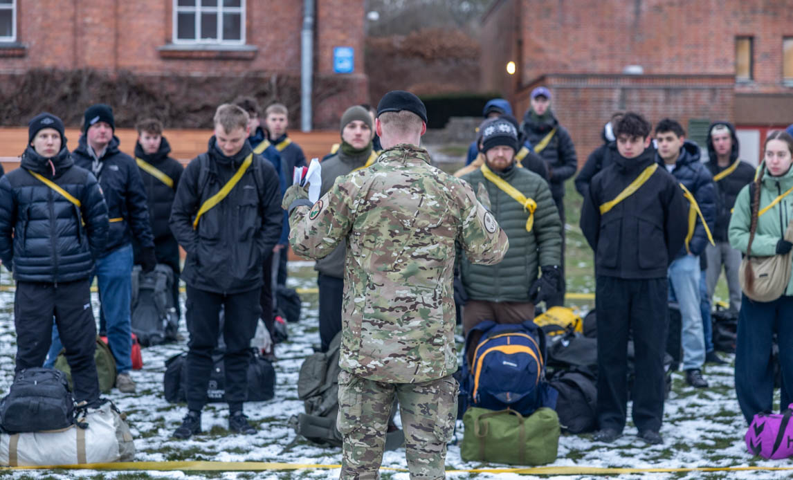 Første mødedag for værnepligtige