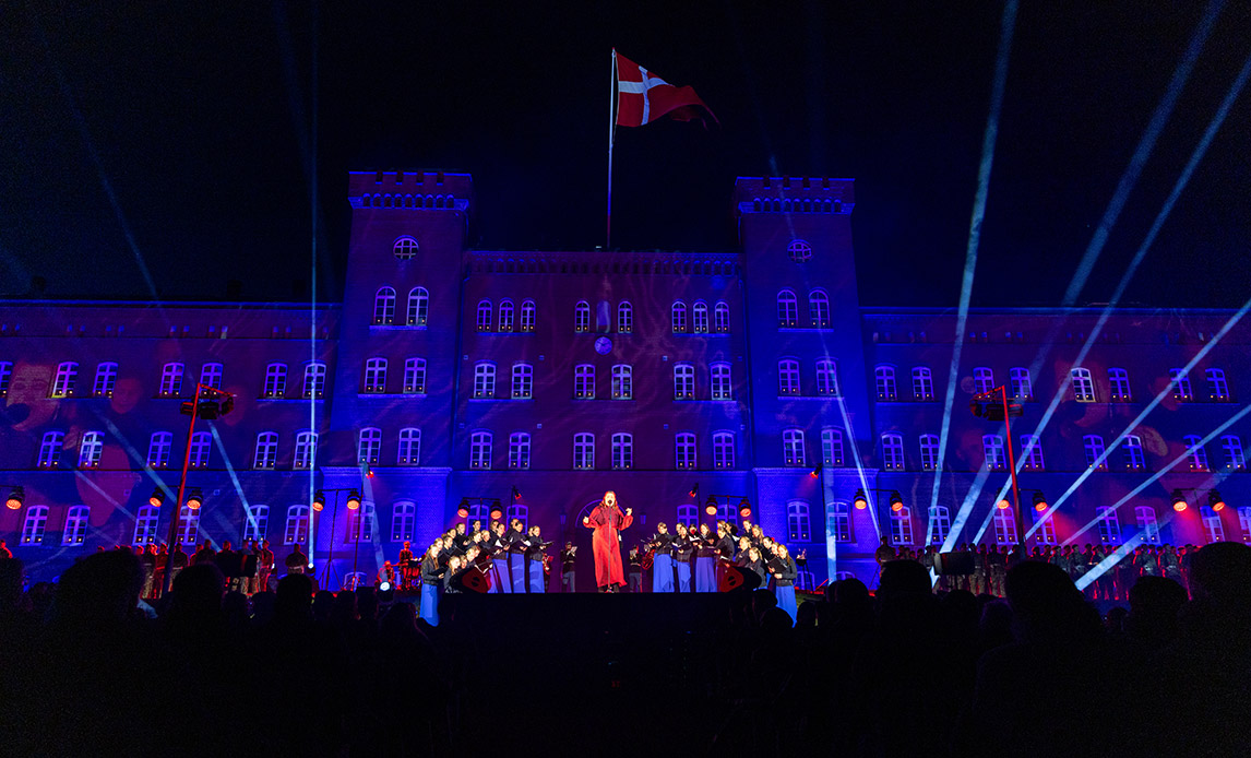 Lysfest i Haderslev i anledning af 81-års-dagen for Danmarks befrielse.