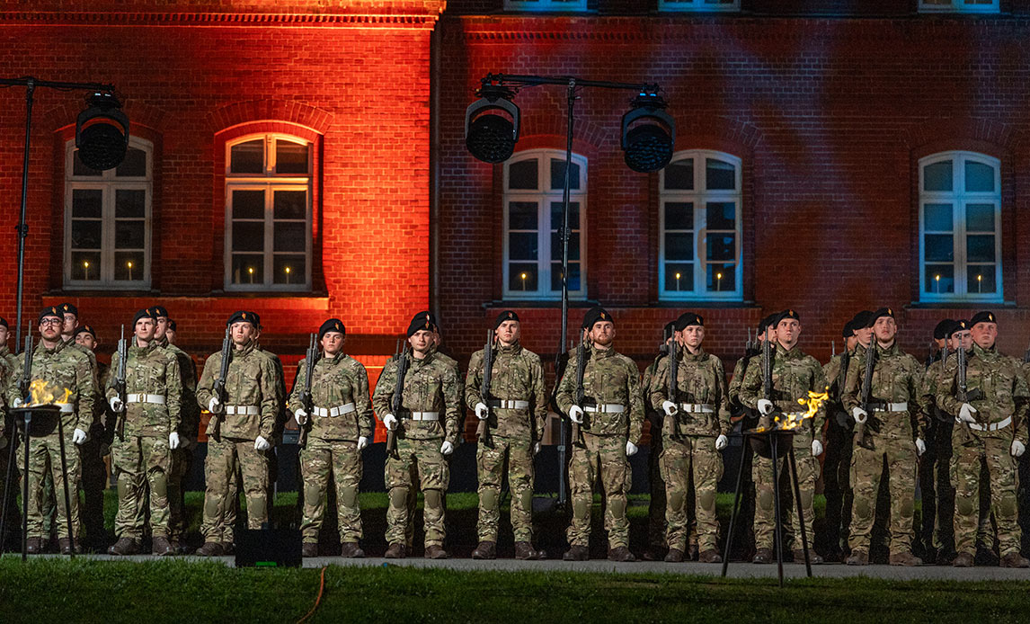 Lysfest i Haderslev i anledning af 81-års-dagen for Danmarks befrielse.