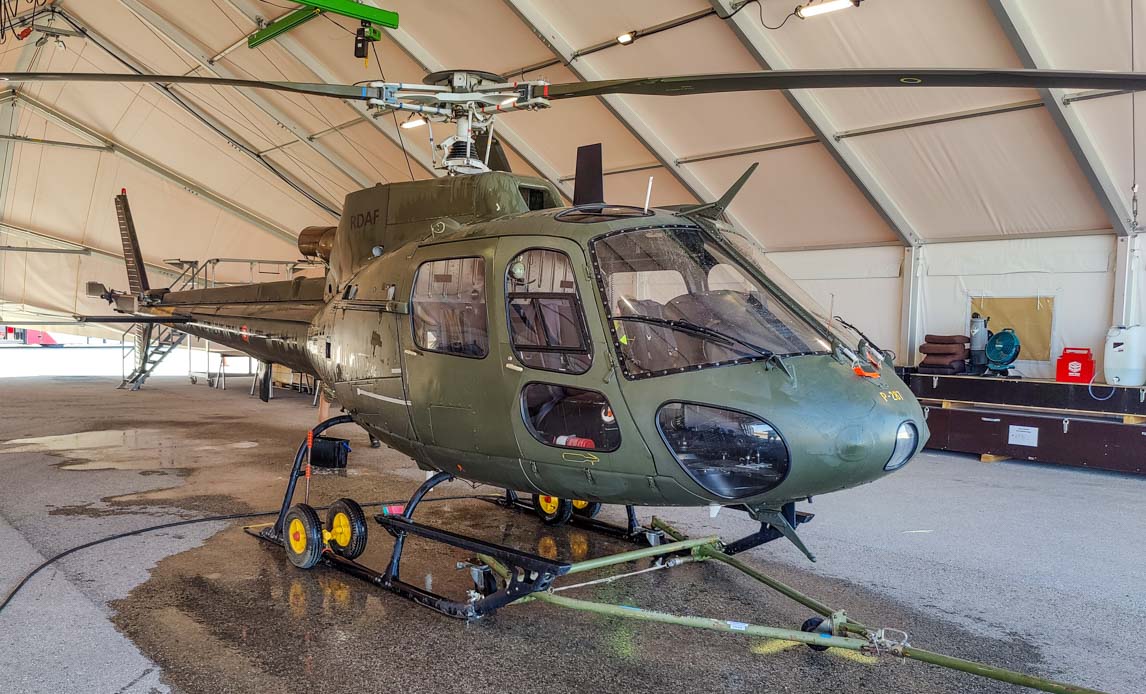 Fennec-helikopteren vaskes