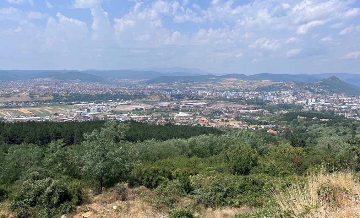Udsigt fra den danske lejr i Kosovo
