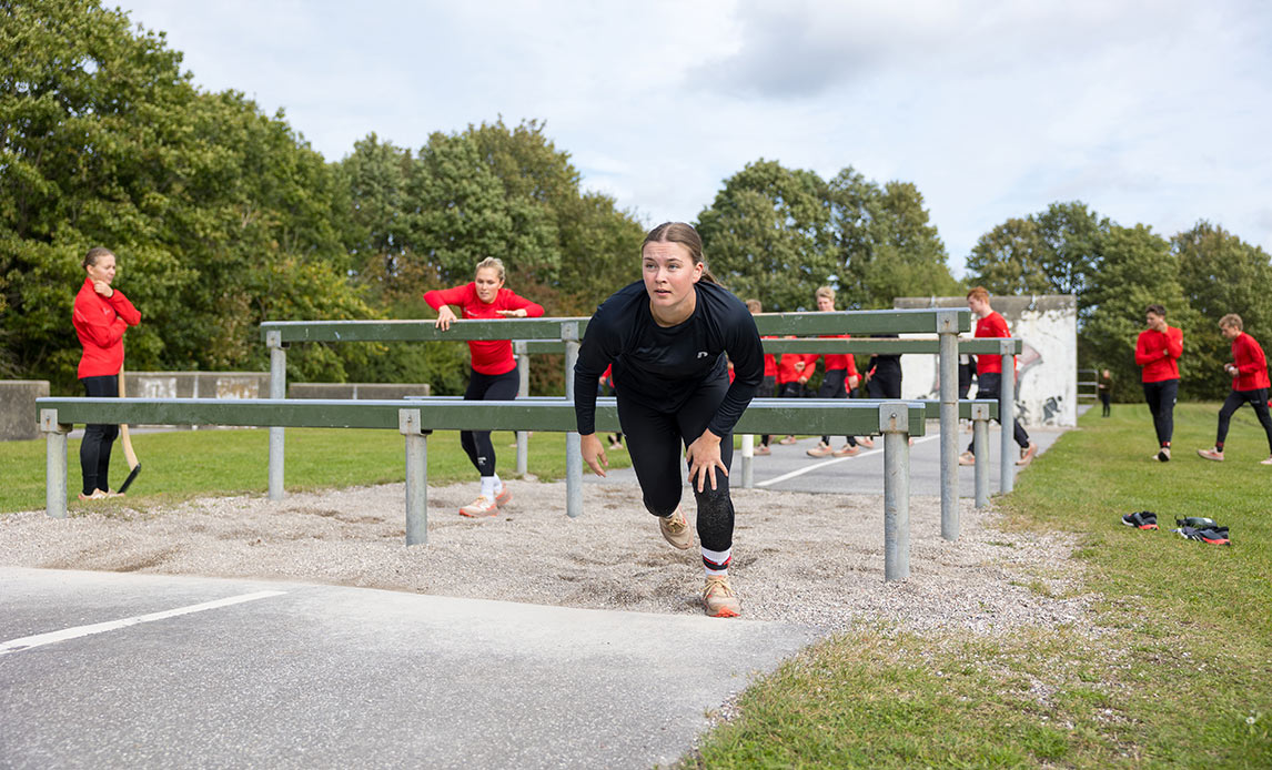 Den militære femkamp består af fem discipliner: Skydning, militær forhindringsbane, svømmeforhindringsbane, håndgranatkast og terrænløb.