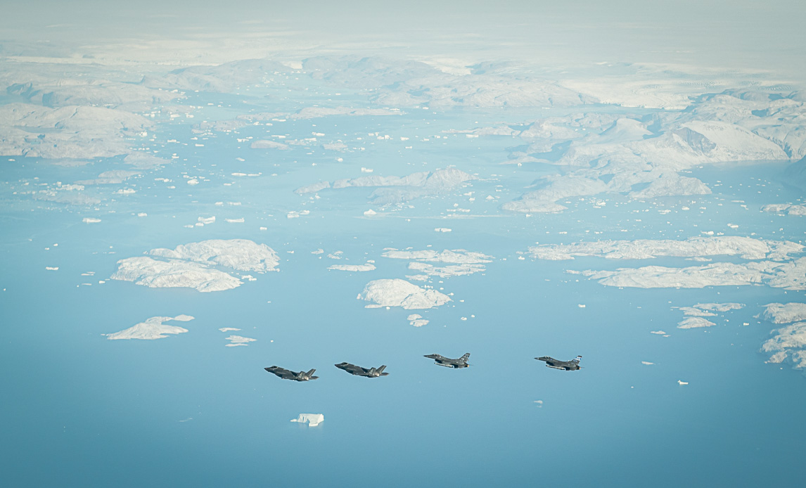 Amerikanske kampfly i Grønland