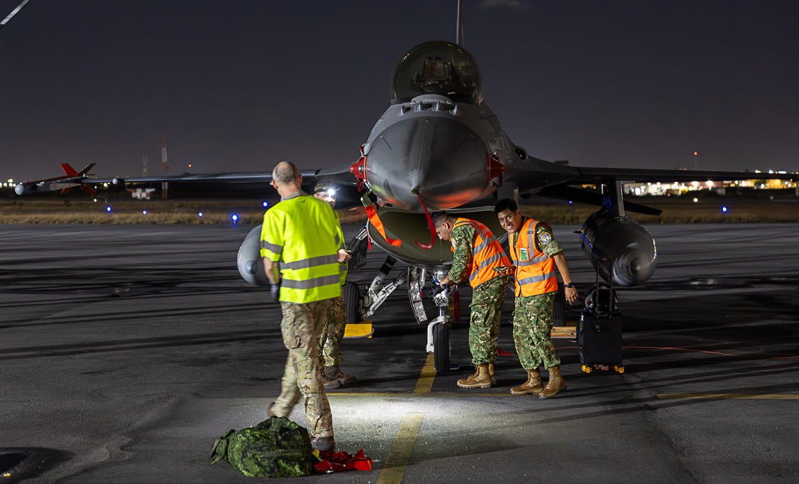 F-16 Flyver til Argentina