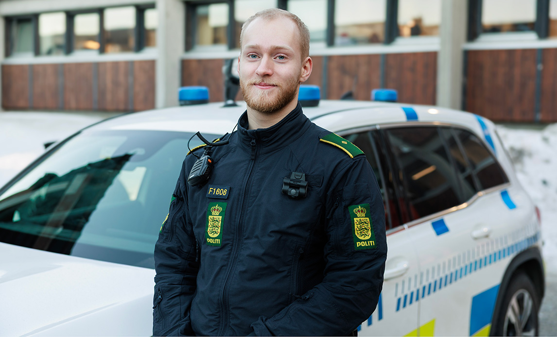 Mathias er ved at blive politibetjent og har brugt Arktisk Basisuddannelse som springbræt.