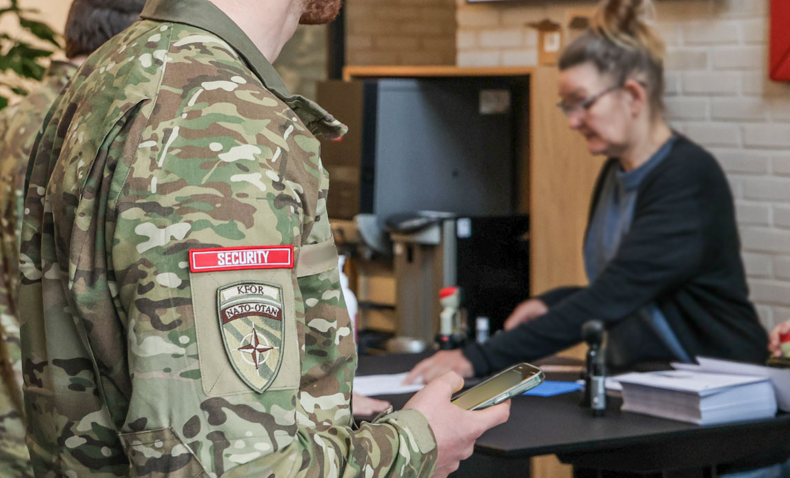 Soldater stemmer til folketingsvalget i 2026