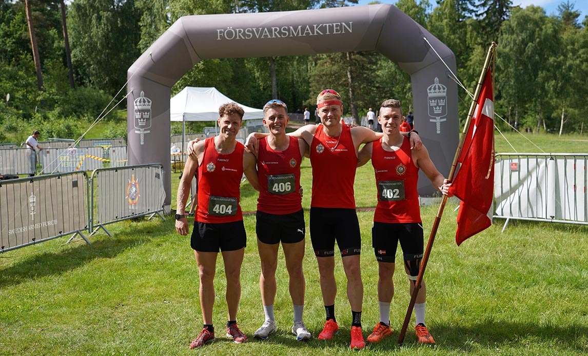 Det danske herrerhold, der vandt guld ved NM 2026