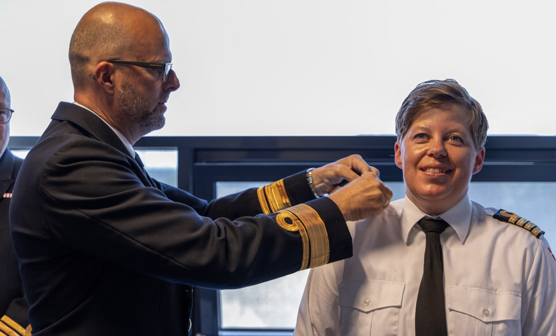 Chefen for Søværnet udnævner Mette Stab-Johansen til flotilleadmiral.