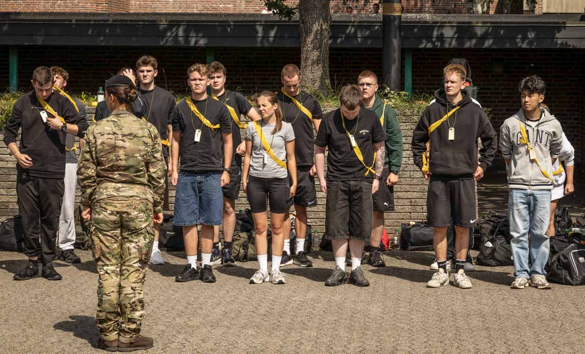 Værnepligtige hos Danske Artilleriregiment i Oksbøl.