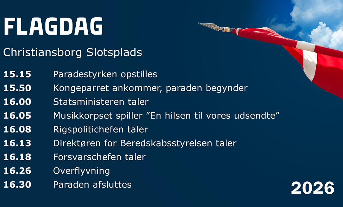program for parade på Christiansborg