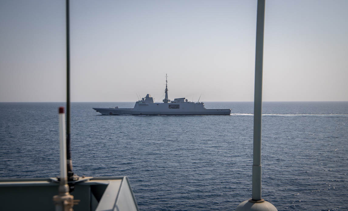Franske fregat Languedoc i Hormuz