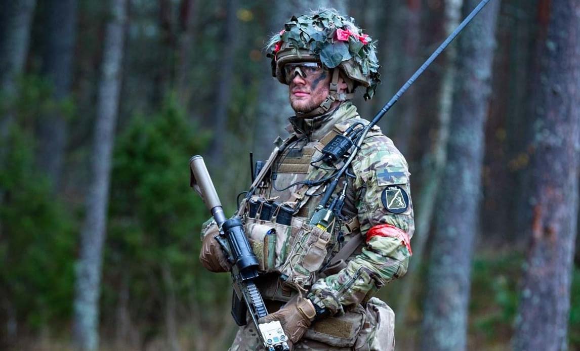 Dansk soldat fra Vidar-kompagniet. (Foto: NATO)