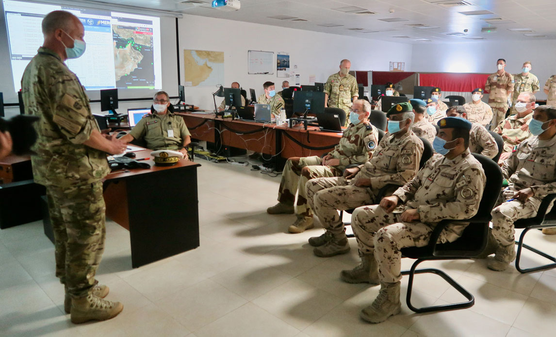 I ugens løb besøgte De Forenede Arabiske Emiraters Joint Force Commander, generalmajor Saleh Mohammed Saleh Ben Meqren Al Ameri, Operation AGENORs stab på den franske base i Abu Dhabi. Den danske styrkechef, flotilleadmiral Carsten Fjord-Larsen, gav delegationen en briefing om EMASOHs baggrund og opgaver.