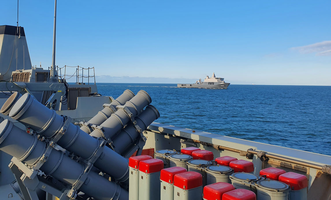 Hollandske Karel Doorman set fra Absalon.