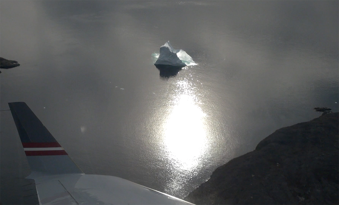 Udsigt fra Challlengerfly i Grønland
