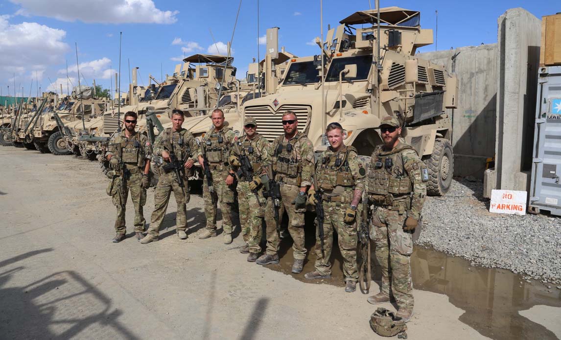 Det danske Movement Force Protection Team (MFPT) på Resolute Support hold 3 består af kampsoldater fra 1. og 2. Lette Opklaringseskadron på Bornholm.