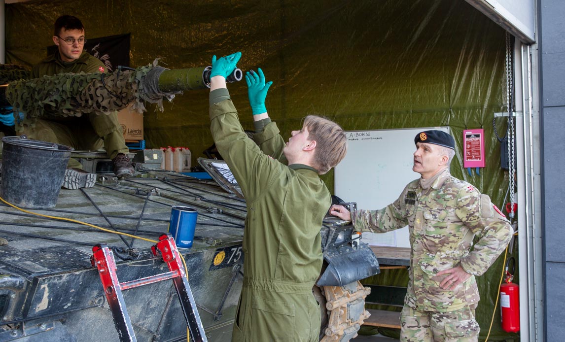 CH 1BDE på besøg hos I/GHR