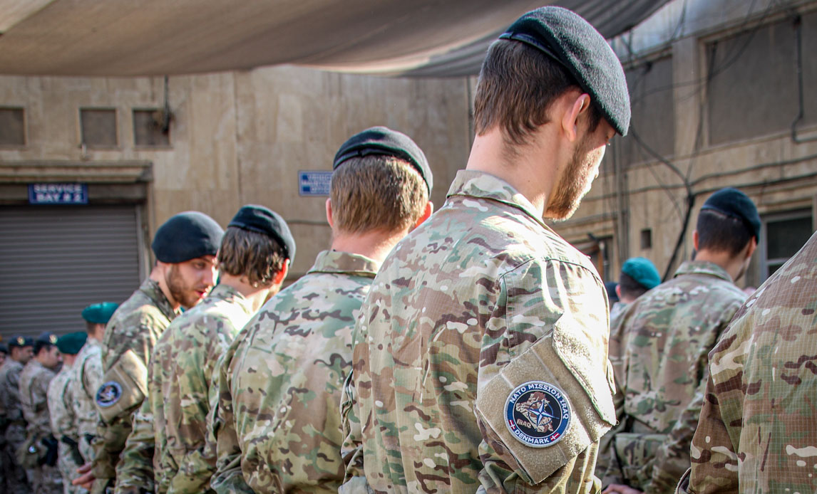 Danske soldater ved mission i Irak.