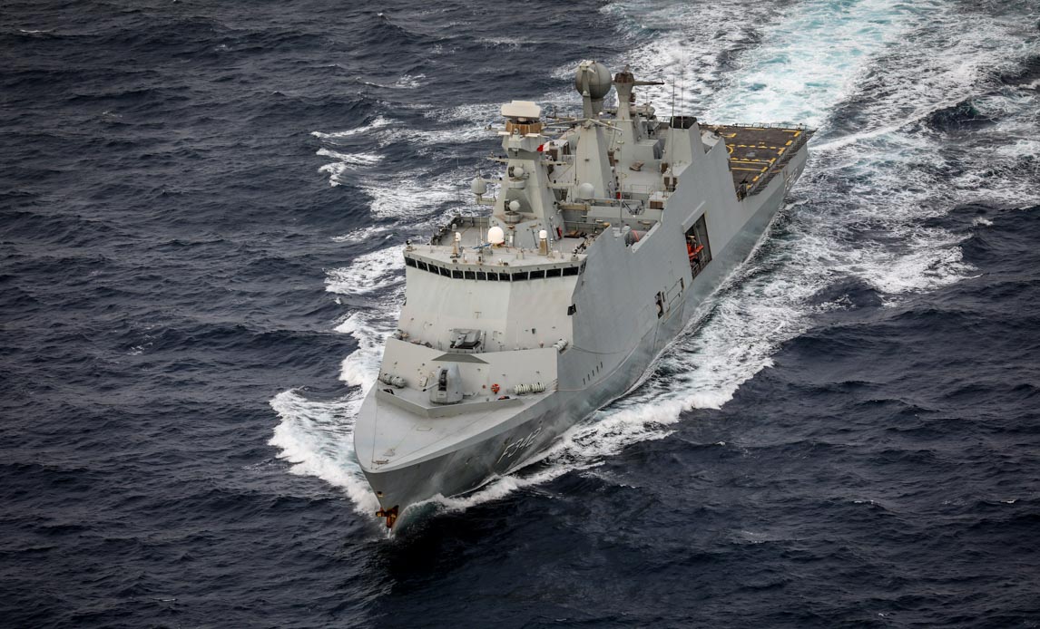 Esbern Snare på patrulje i Guineabugten.