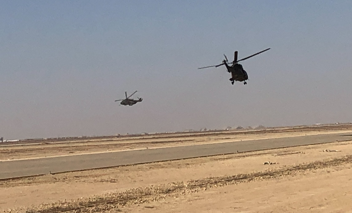 Dansk EH101 og TORO takeoff til mission.