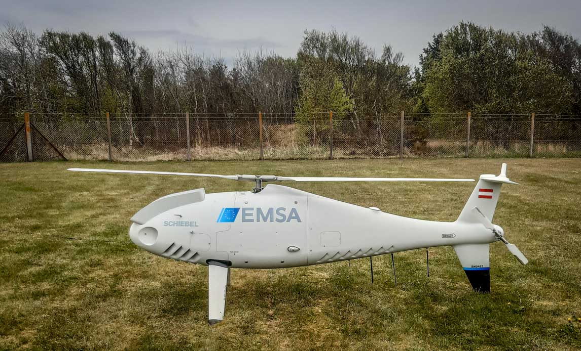 Et billede af dronen, der skal udføre havmiljøovervågning