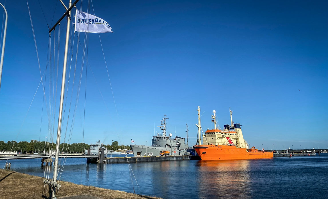 Miljøskibet Gunnar Seidenfaden under øvelsen Balex Delta 2022.