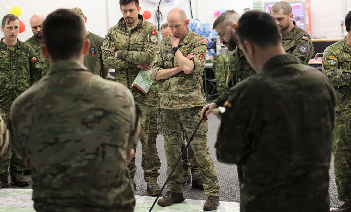Føreruddannelse med deltagelse af førere fra eFP-bidraget. CH DANCON ses i midten.