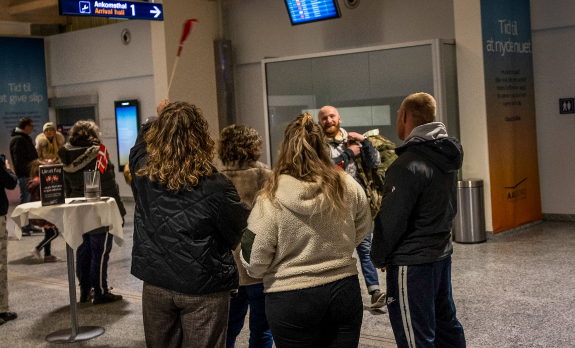 Soldat kommer hjem til Aalborg fra mission i Estland